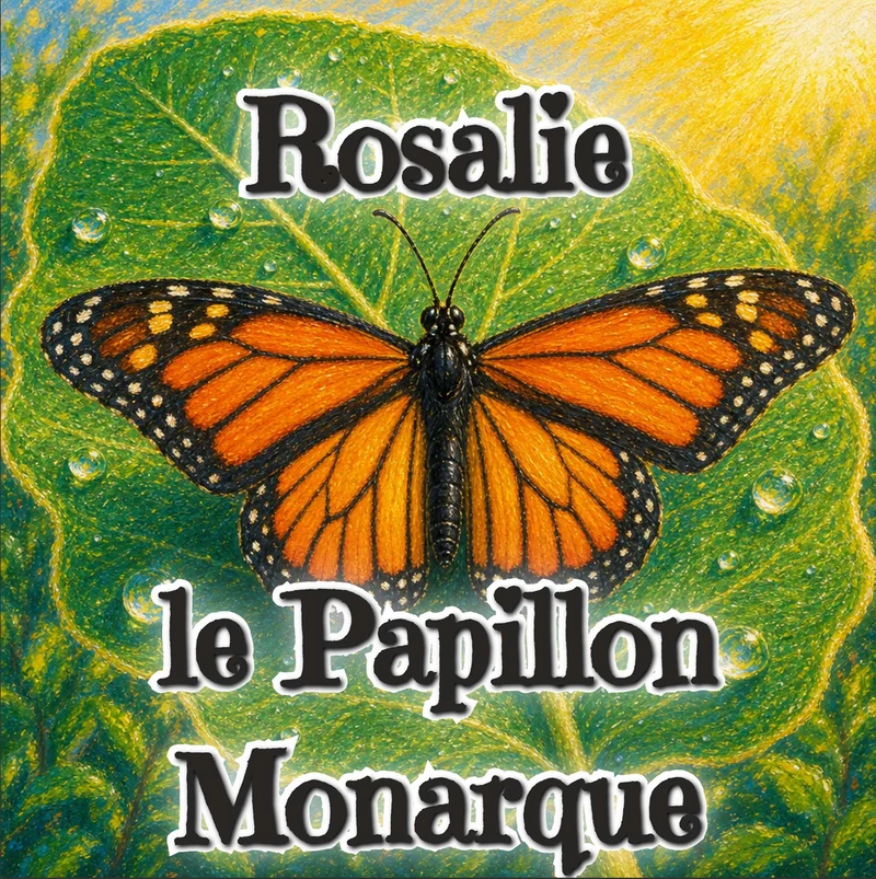 Couverture de Rosalie le Papillon Monarque
