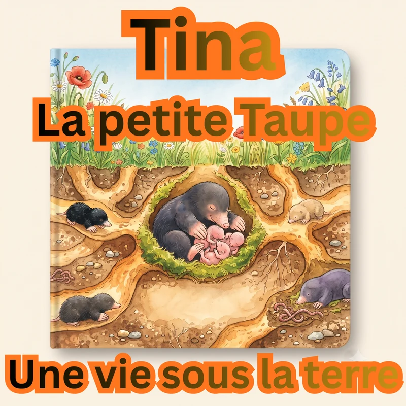 Couverture de Tina, la petite Taupe – Une vie sous la terre
