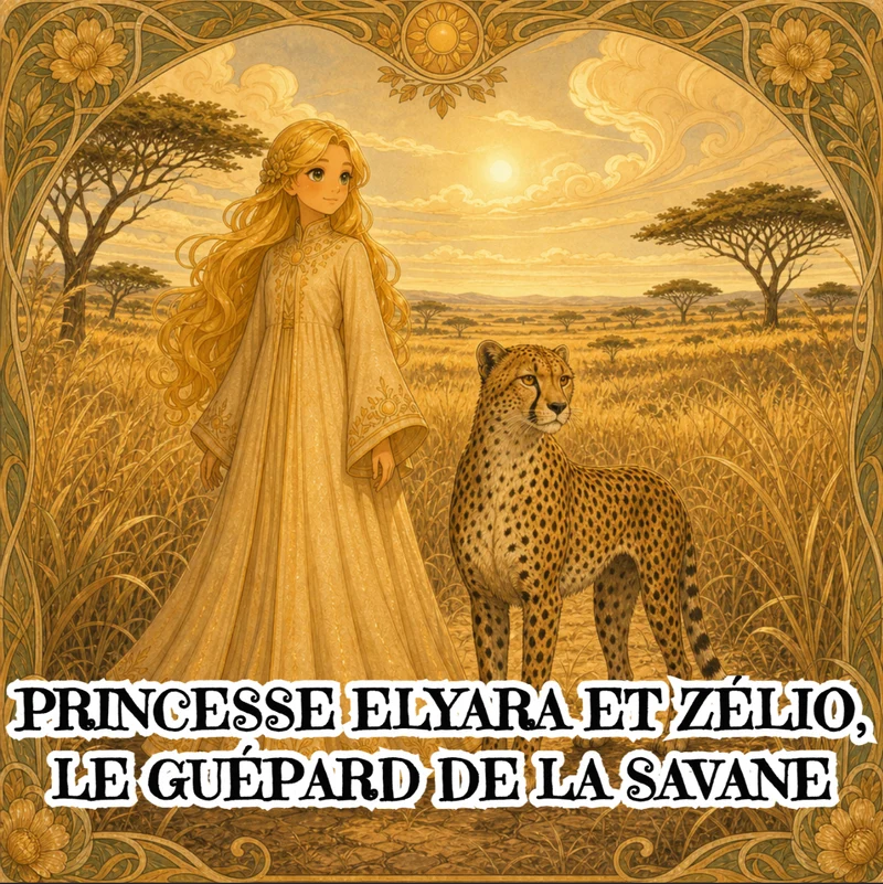 Couverture de Princesse Elyara et Zélio le Guépard