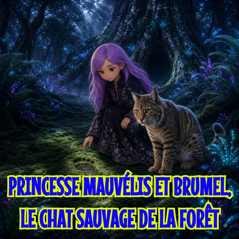 Couverture de Princesse Mauvélis et Brumel le Chat Sauvage