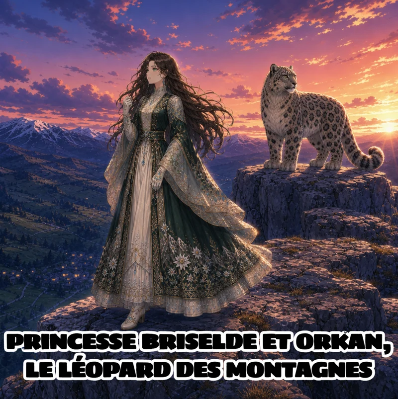 Couverture de Princesse Briselde et Orkan le Léopard des Montagnes