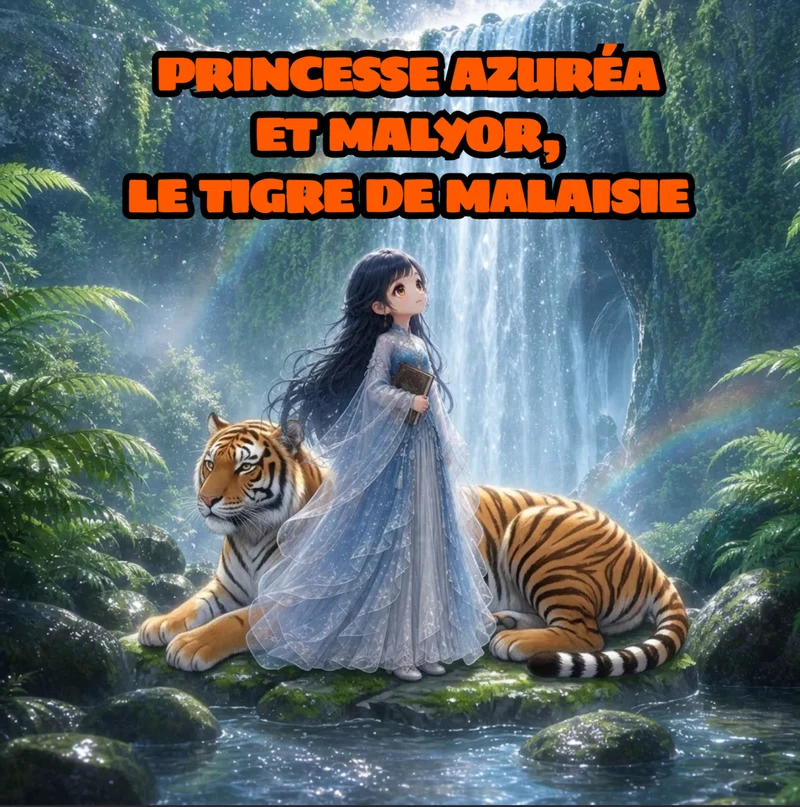 Couverture de Princesse Azuréa et Malyor le Tigre de Malaisie