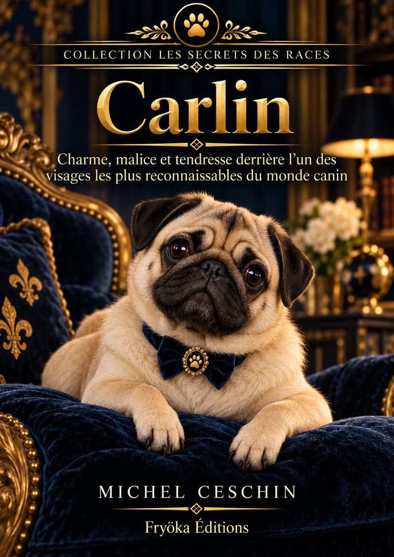Couverture de Carlin : Charme, malice et tendresse derrière l’un des visages les plus reconnaissables du monde canin