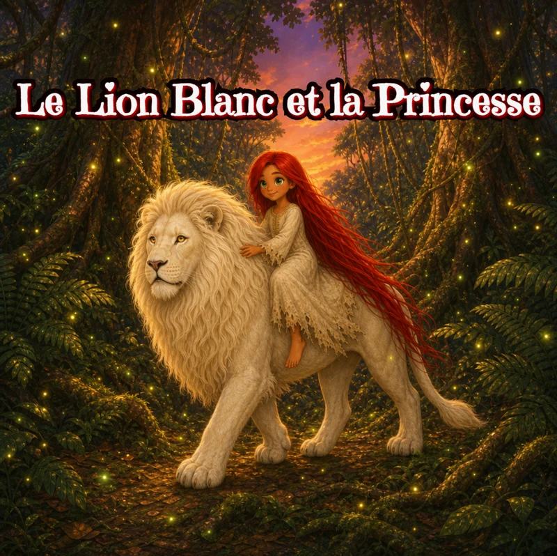 Couverture de Le Lion Blanc et la Princesse