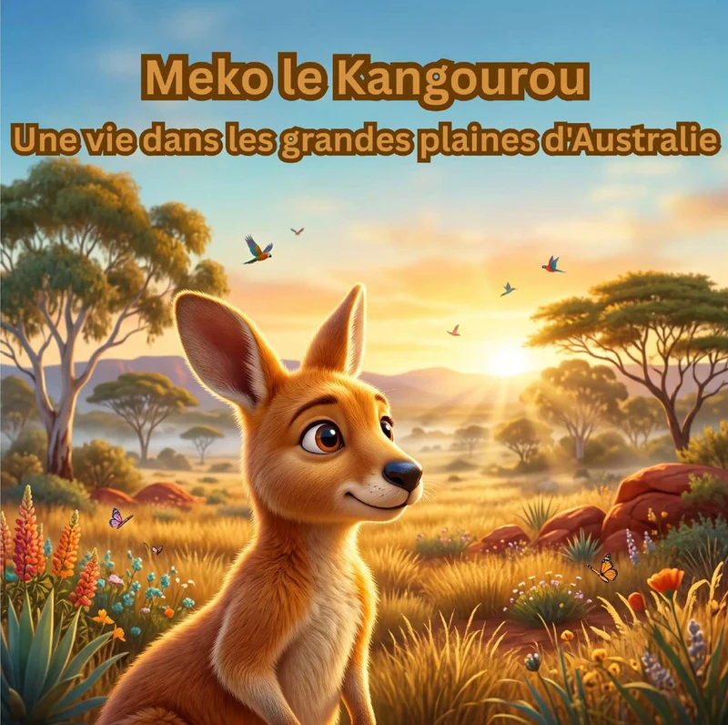 Couverture de Meko le kangourou : Une Vie dans les Grandes Plaines d'Australie